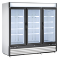 Maxx Cold Refrigerator 72 cu.ft., 3 Door, Comm. Merchandiser, White/Glass MXM3-72R